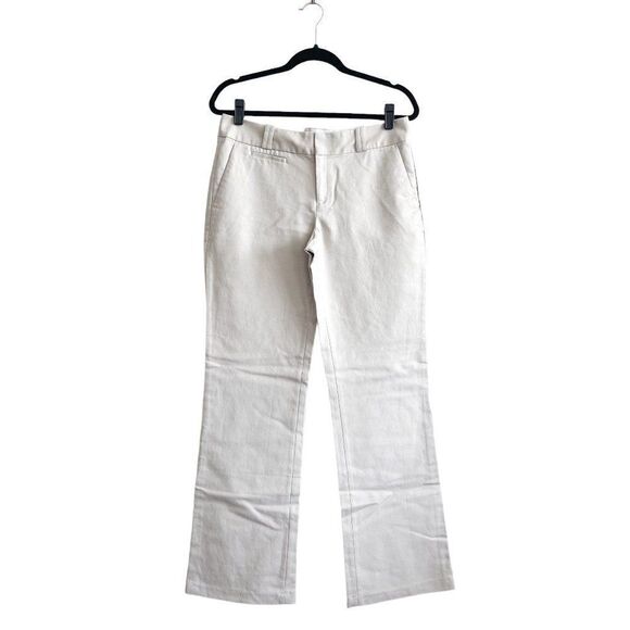 Banana Republic Womens Martin Fit Trouser Pants Stone Beige Size 8L Long - Picture 1 of 10